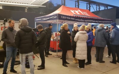 RAPID RELIEF TEAM ONSITE SUPPORT THE ANNUAL VINNIES CEO SLEEPOUT IN SYDNEY