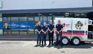 Brethren charity RRT were the grateful recipients of a new cooler trailer through the Federal Government's community grant scheme